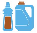 blue icons of bottles
