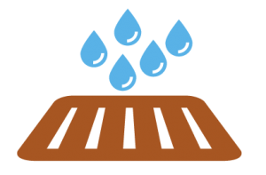 icon of water drops entering catch basin